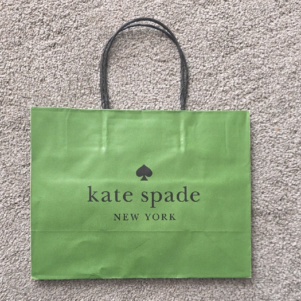 Kate Spade Green Paper Bag